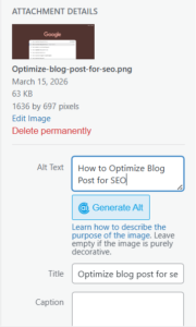 How to Optimize a Blog Post for SEO