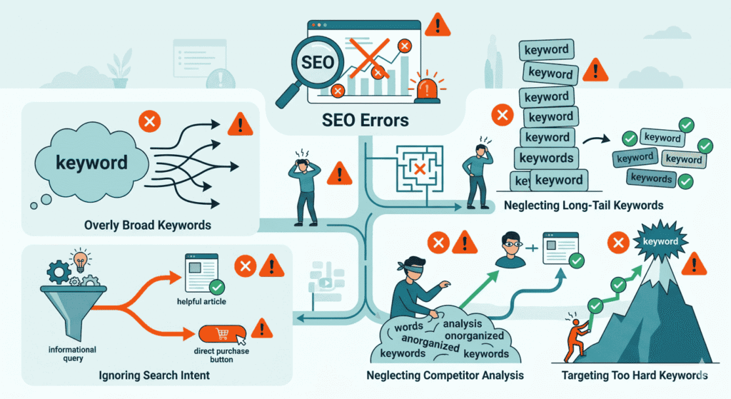 Keyword Research Mistakes Beginners Make