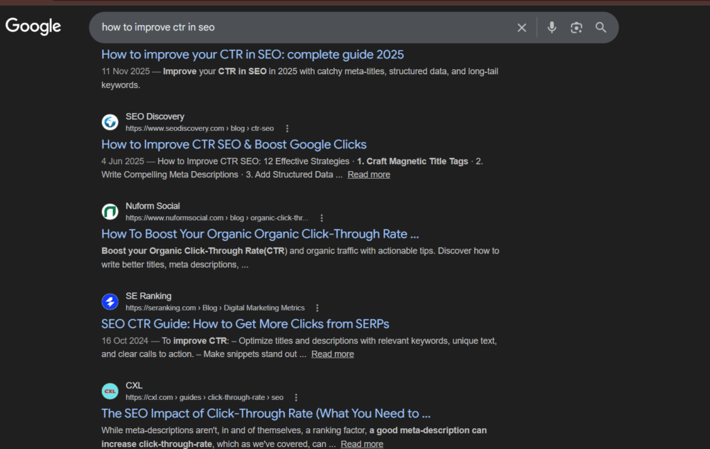 How to Improve CTR in SEO
